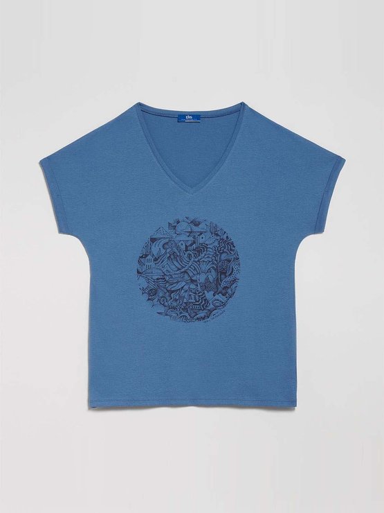 Tee Shirt Femme Print Exclusif Coton Biologique Baltique