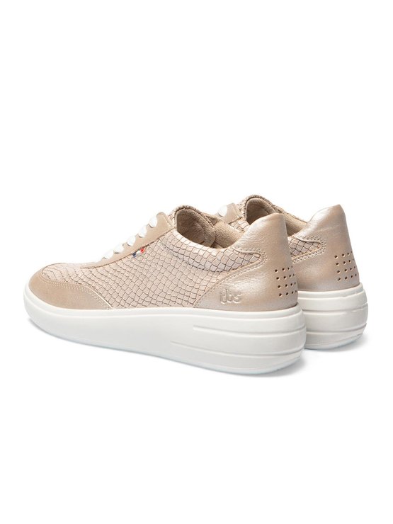 Baskets Femme Made In France Dessus Cuir champagne
