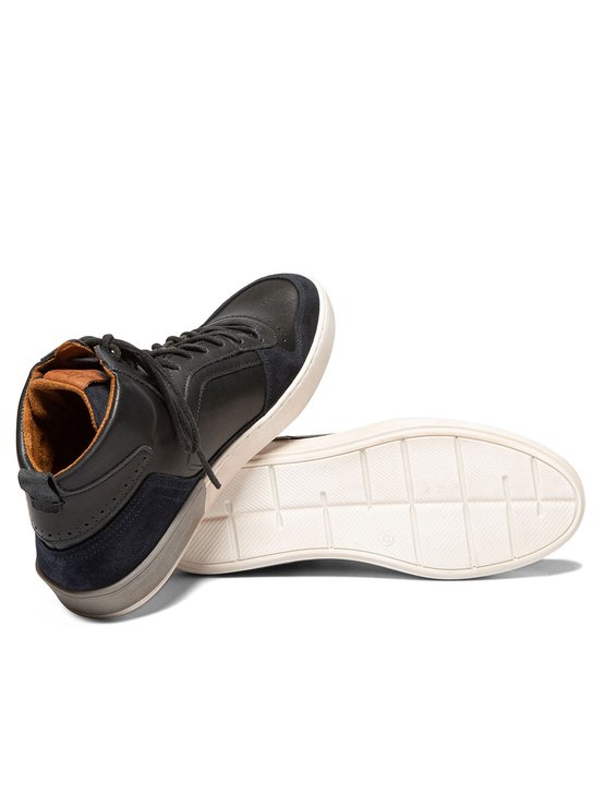 Boots Homme Esprit Sneaker Cuir Navy