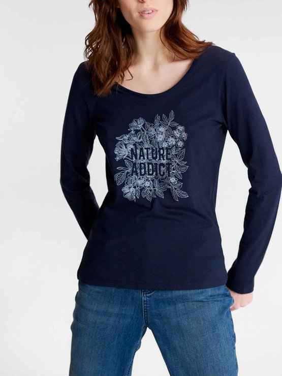 Tee-Shirt Femme Coton Biologique Marine