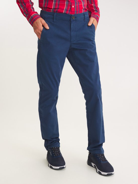 Pantalon Chino Homme Bleu
