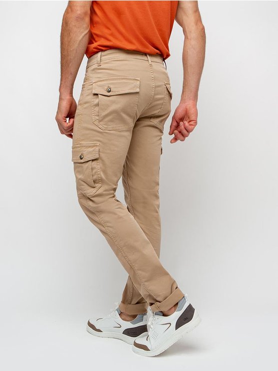 Pantalon Cargo Homme Coton Bio Beige