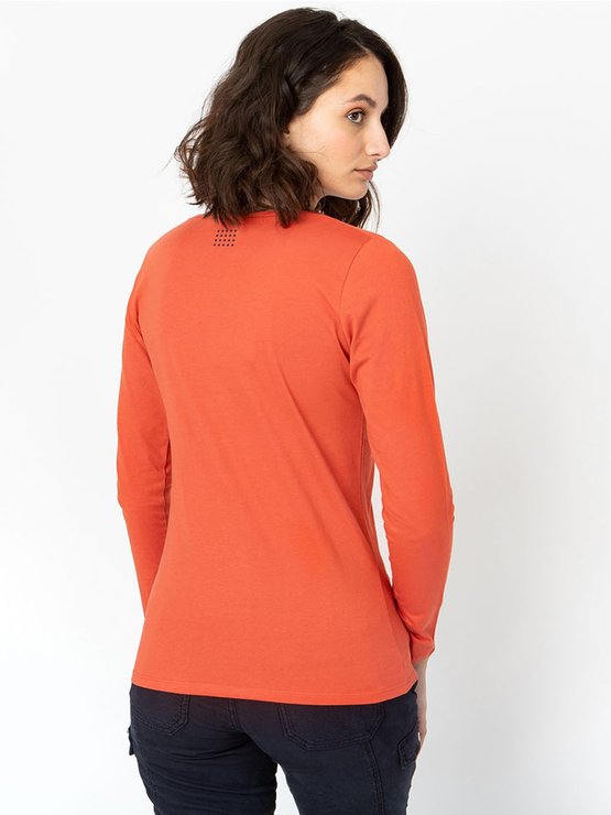 Tee shirt Manches Longues Coton Biologique Orange