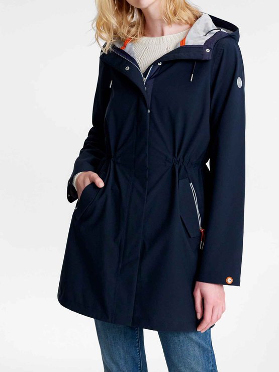 Parka Longue Femme Imperm able Marine tbs