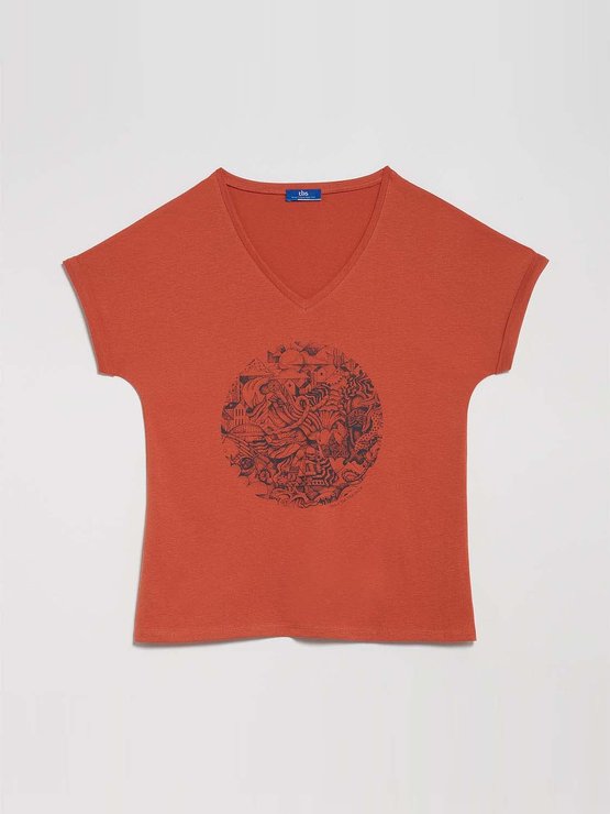 Tee Shirt Femme Print Exclusif Coton Biologique Sienne