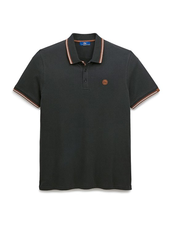 Polo Homme Manches Courtes Carbone
