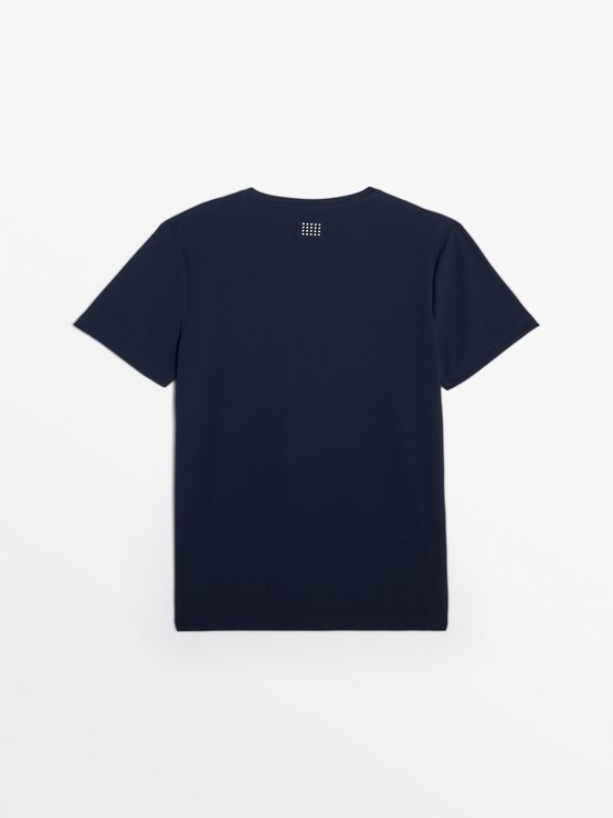 Tee Shirt Homme Anti-UV Manches Courtes Navy