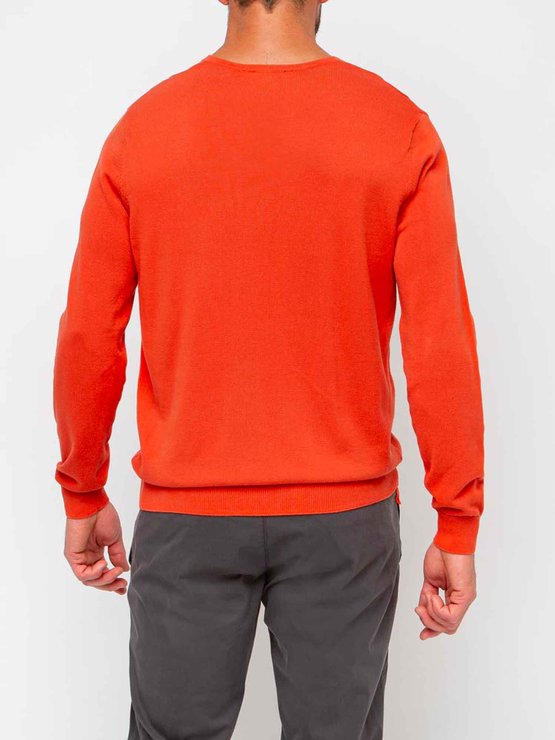 Pull Homme Coton Biologique Orange