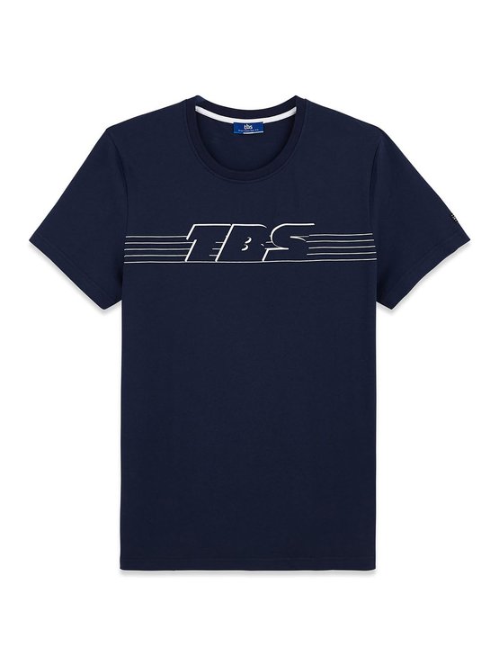 Tee-Shirt Homme Logo Tbs Bleu