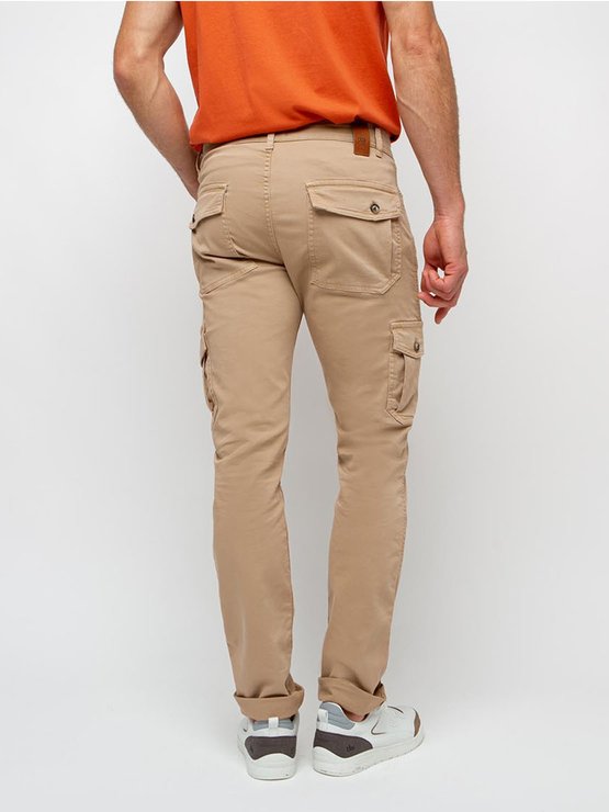 Pantalon Cargo Homme Coton Bio Beige