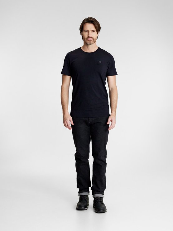 Tee-Shirt Homme Col V Coton Biologique Noir