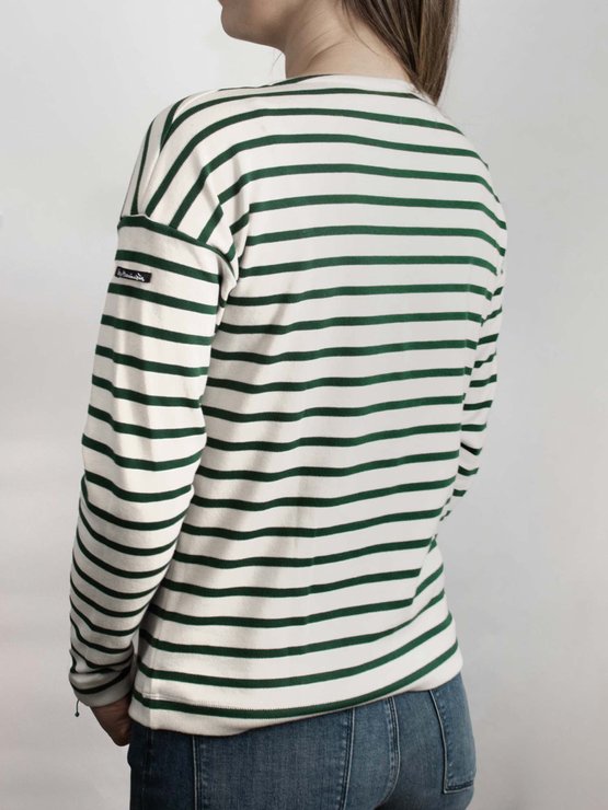 Tee-shirt Femme marinière Fabriquée En France Vert