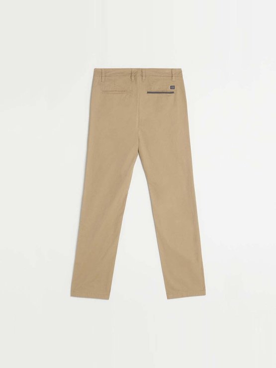 Pantalon Chino Homme Coton Sésame