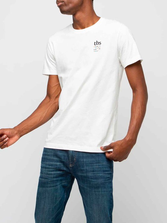 Tee-shirt Homme Print Exclusif Coton Bio Blanc