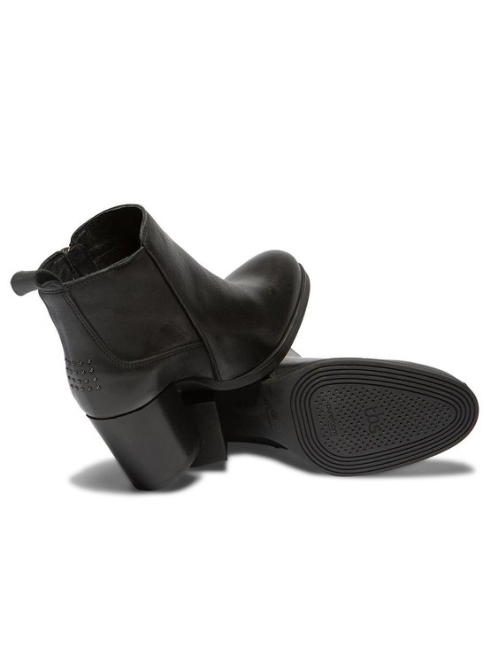 Boots Femme Confort Purefoam Zippées Cuir Noir
