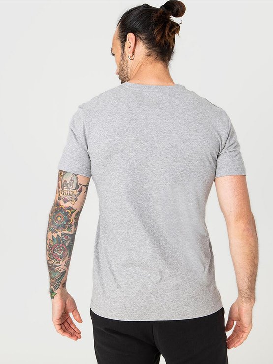 Tee-Shirt Homme Col V Coton Bio Gris